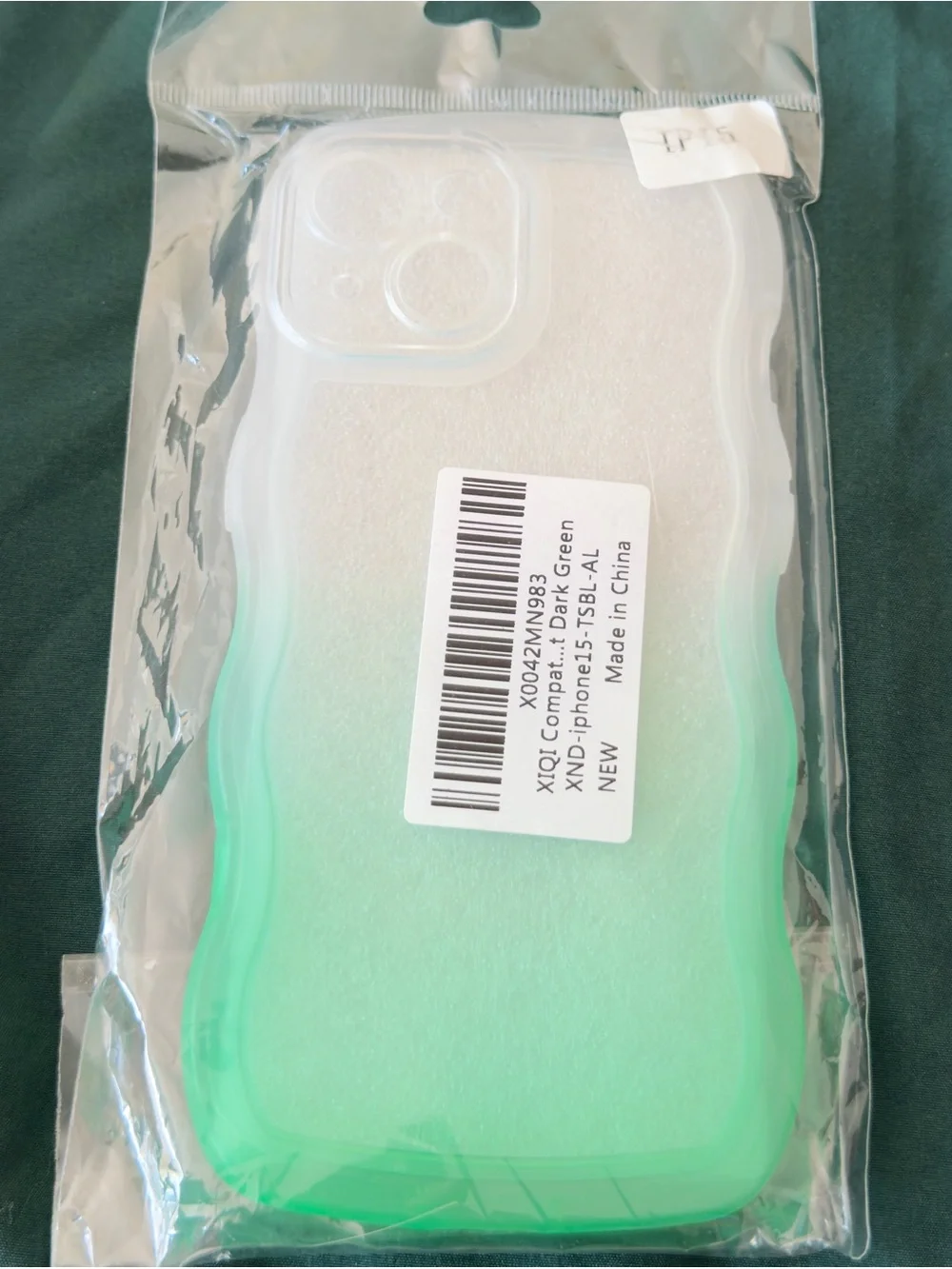 Gradient Aqua Green iPhone 15 Case 6.1